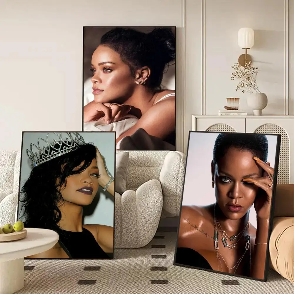 ملصقات ملصق R-Rihanna عالية الدقة مقاومة للماء لوحة فنية جدارية لغرفة النوم وغرفة المعيشة وديكور المنزل هدية تزيين #3