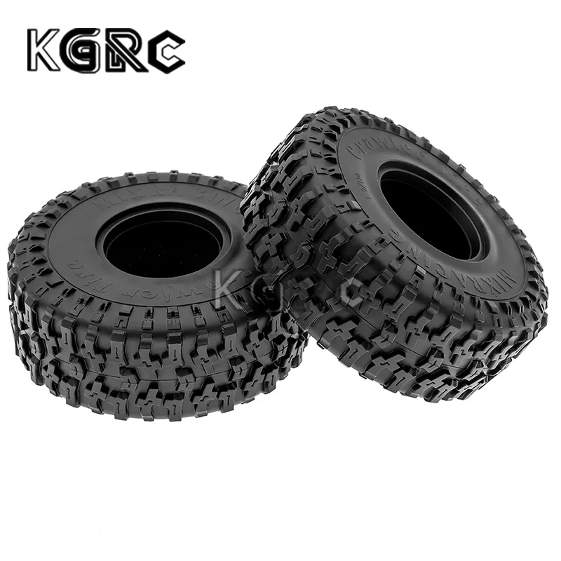 4pcs 1.9 Inch Rubber Tyre 116*45mm For 1/10 Rc Crawler Car Traxxas Trx4 Axial Scx10 Wraith Scx10 Yikong Rgt Wrangler 1.9 Wheel