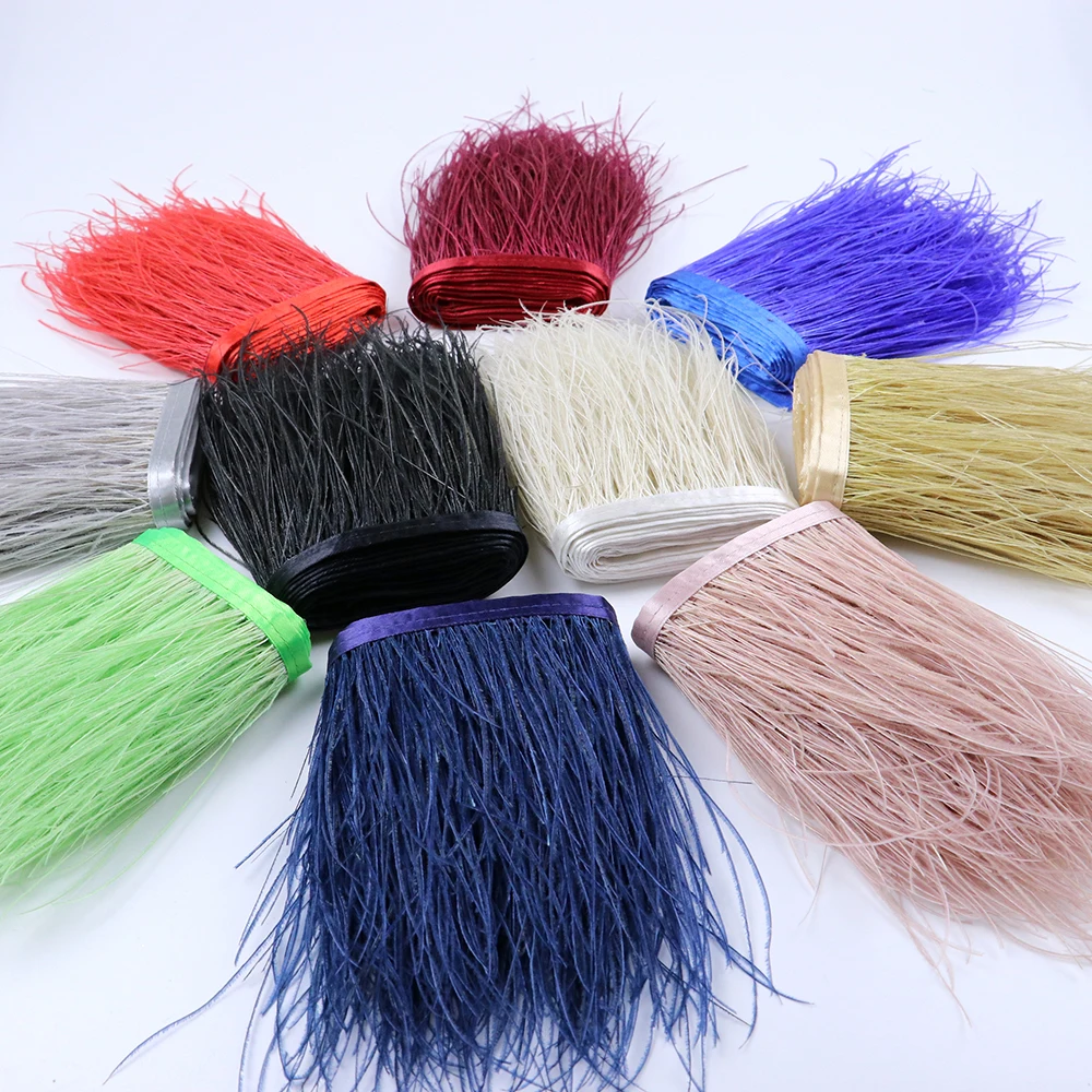 Hot Sale Natural Peacock Feather Trims Width 13-18cm Decorative Feathers Ribbon Clothing Dress sewing Crafts Plume 1 Meter