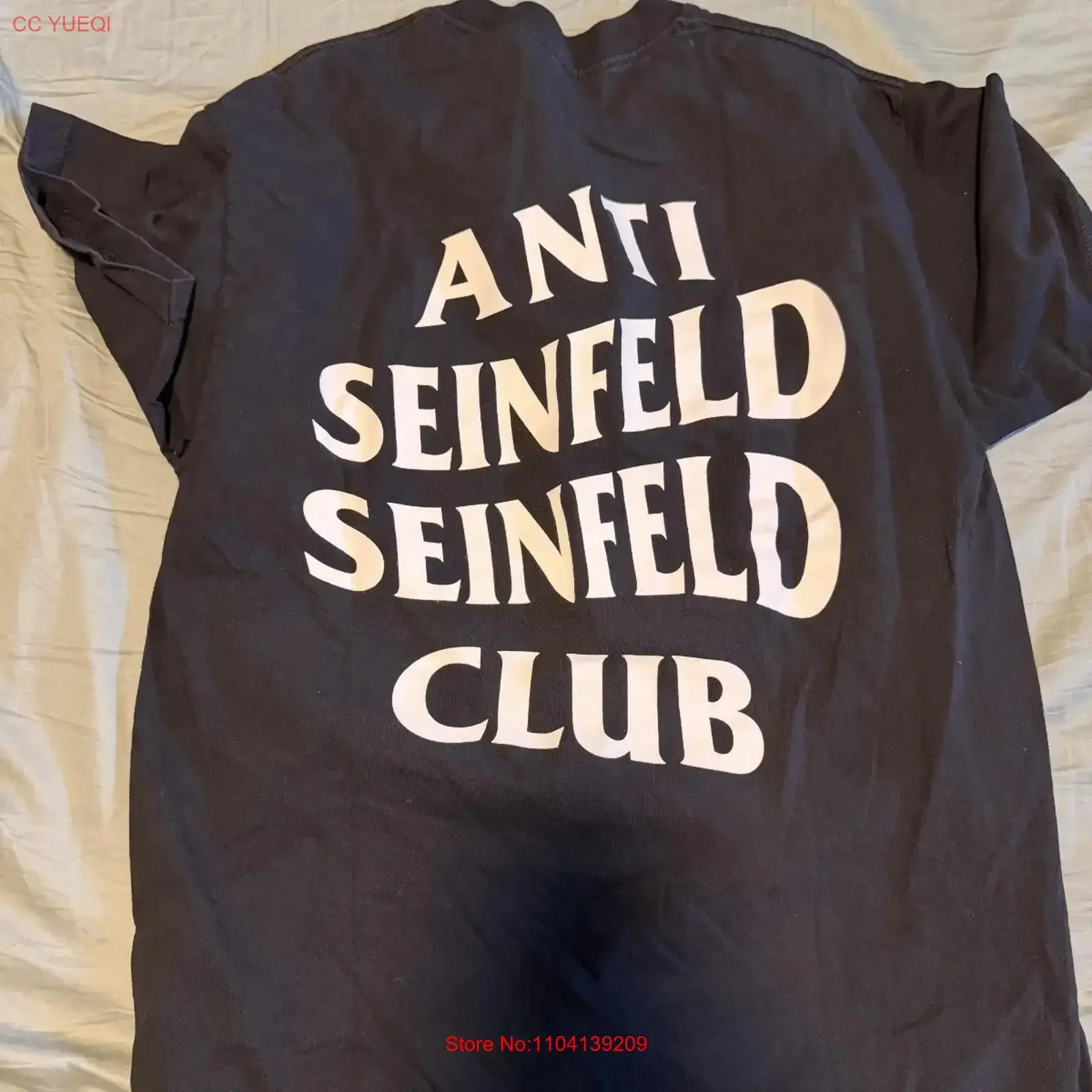 Anti Seinfeld Club social flip for all to envy shirt streetwear kramer george long or short sleeves vintage Washed Comfortable