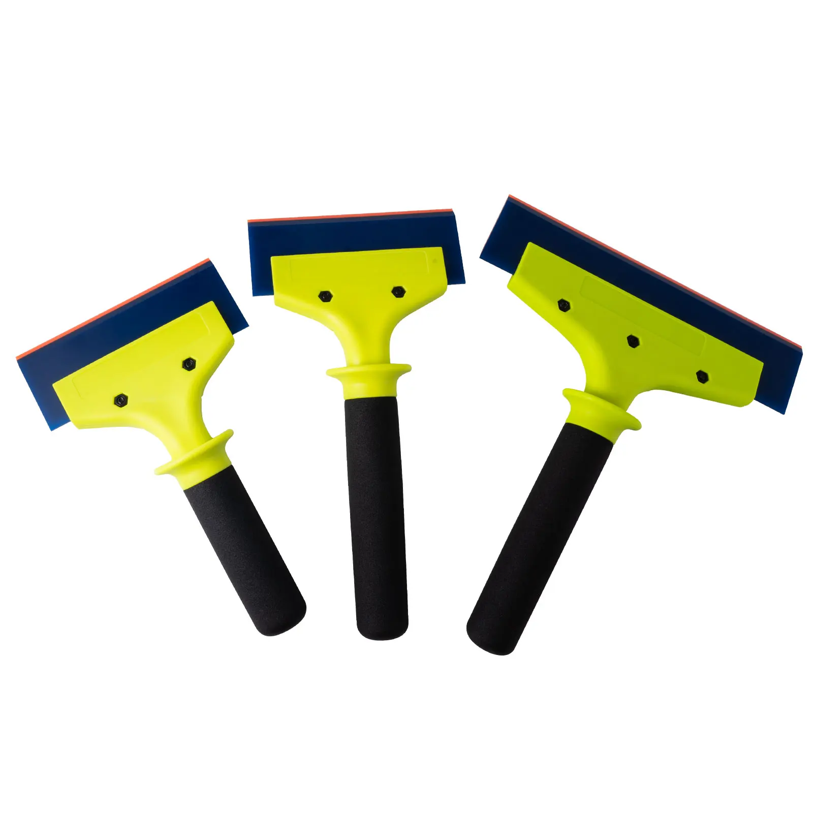 FOSHIO Nylon Handle Clean Squeegee For Car Windshield Water Removal Home Kitchen Glass Window Tint Soft Rubber Blade Ice Scraper