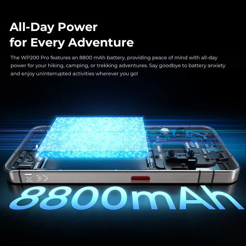 Oukitel WP200 Pro AI Rugged Phone MTK Dimensity 8200 5G 24GB+1TB 108MP Camera 6.7"AMOLED 120Hz Screen Android 15 Smartphone