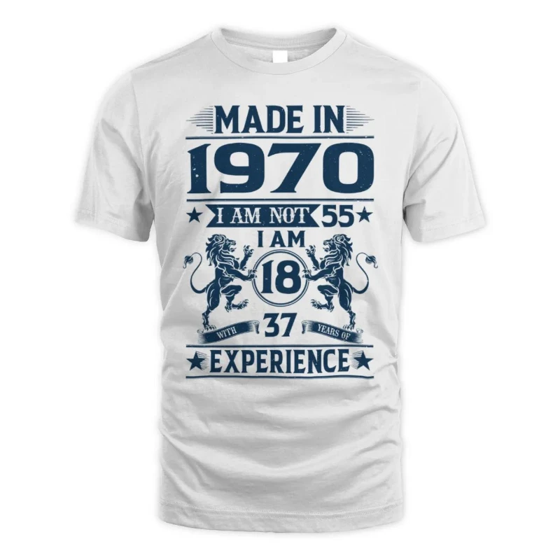 الرجال تي شيرت العلامة التجارية قصيرة الأكمام قميص مطبوع الملابس صنع في 1965 1966 1967 1968 1969 1970 1971 1972 1973 تي شيرت