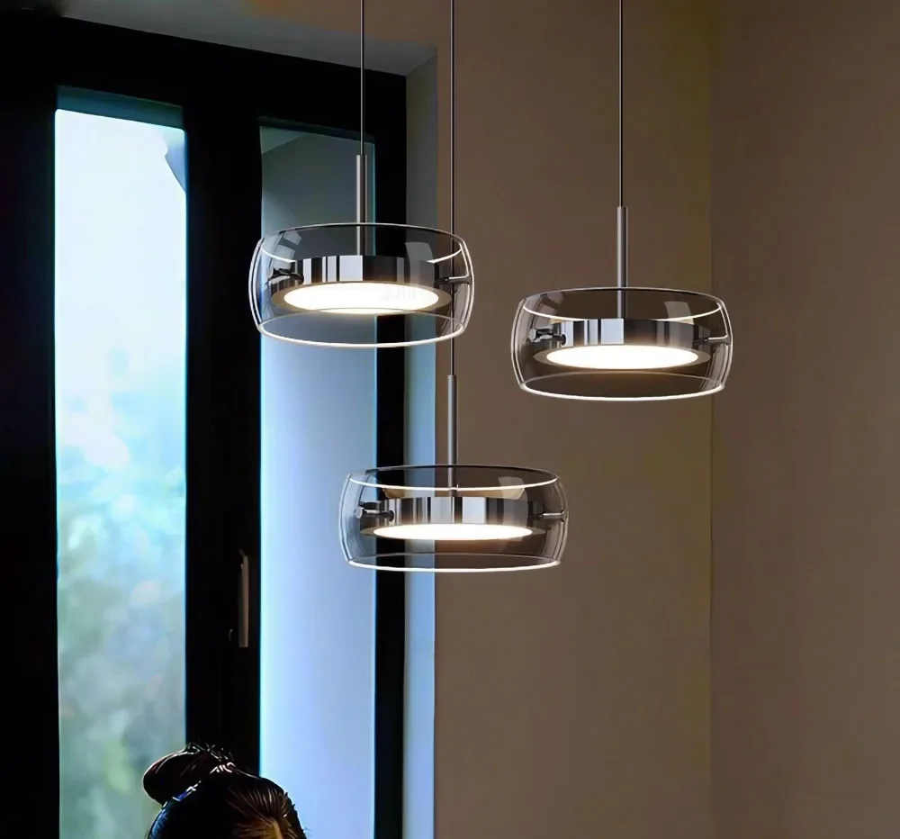 

Glass Pendant Lights Modern Plating For Living Room Bedroom Restaurant Bar Hotel Indoor Warm Light Decorative LED Lighting