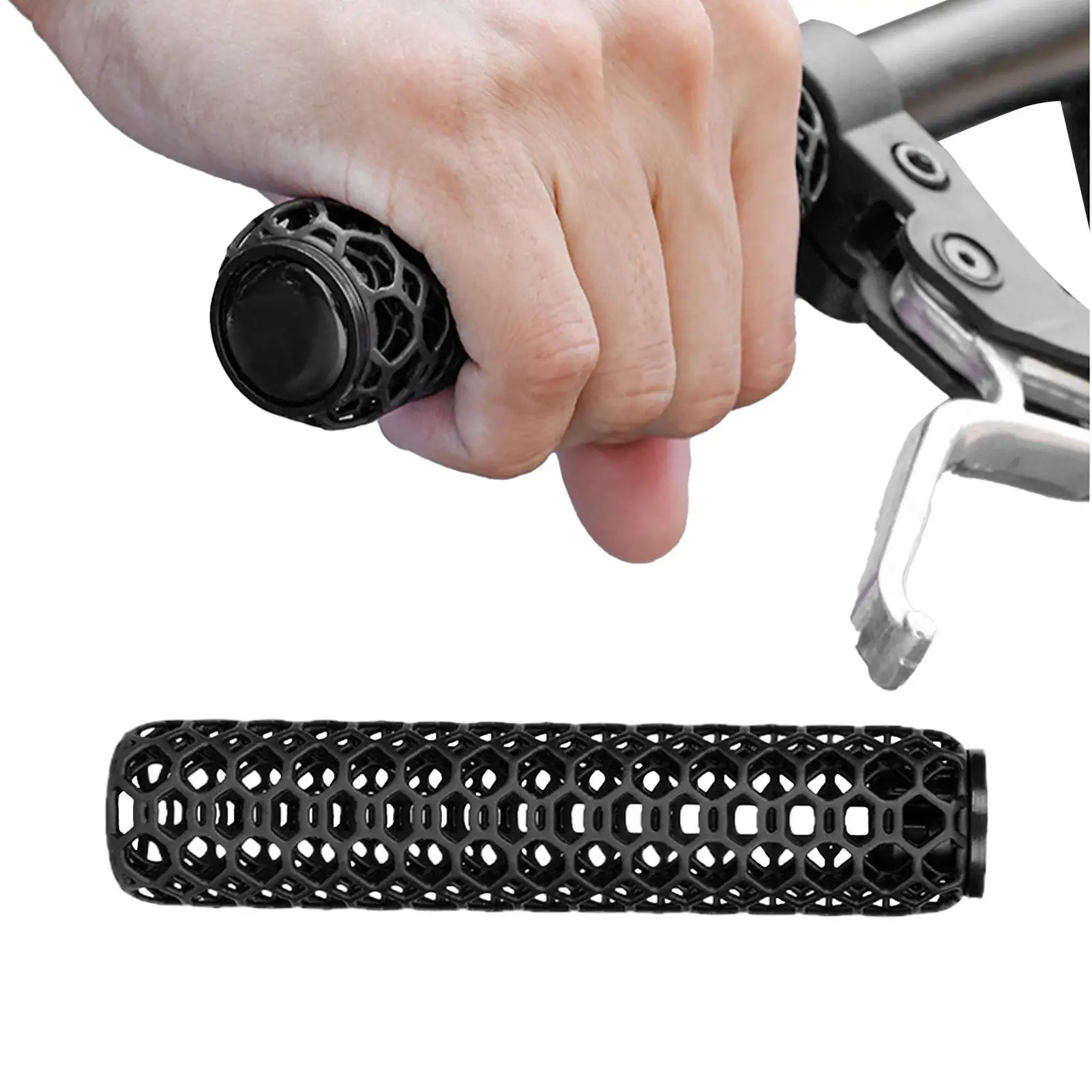 

2pcs Anti-Slip Handlebar Grips Comfortable Scooter Bike Replacement Cover For Biking Riding Touring Travel Commuting Road Trip