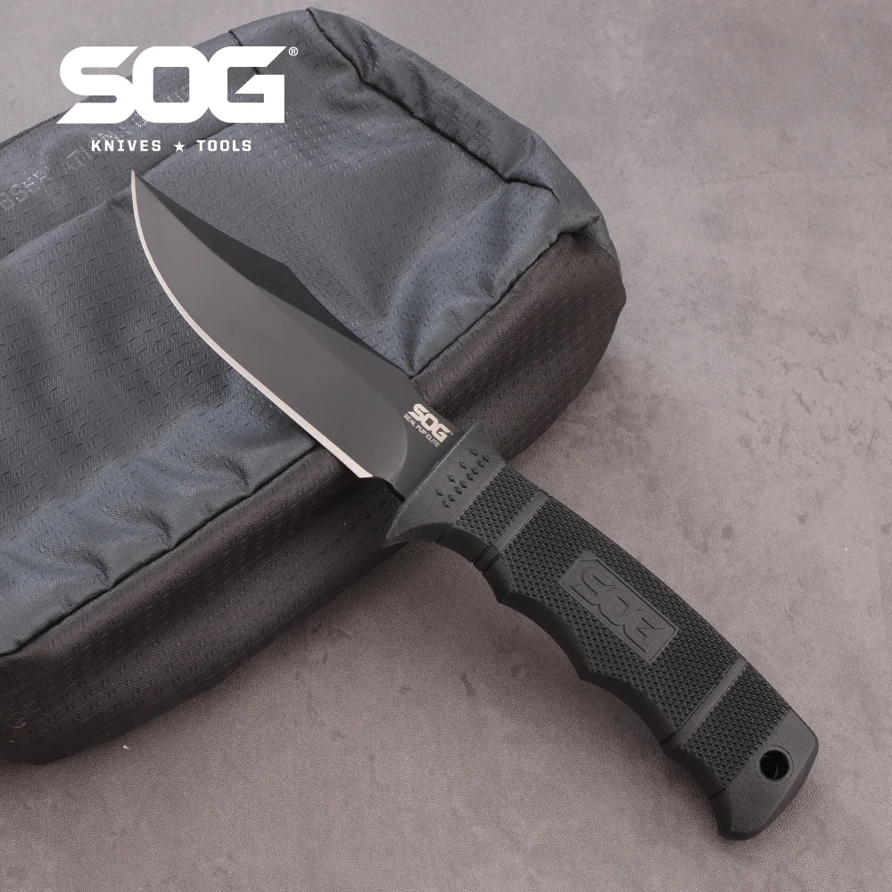SOG Seal Pup Elite-Messer, kompakte feste Klinge für Outdoor-Survival und Selbstverteidigung – tragbare Jagd-/Camping-Ausrüstung und EDC-Werkzeug