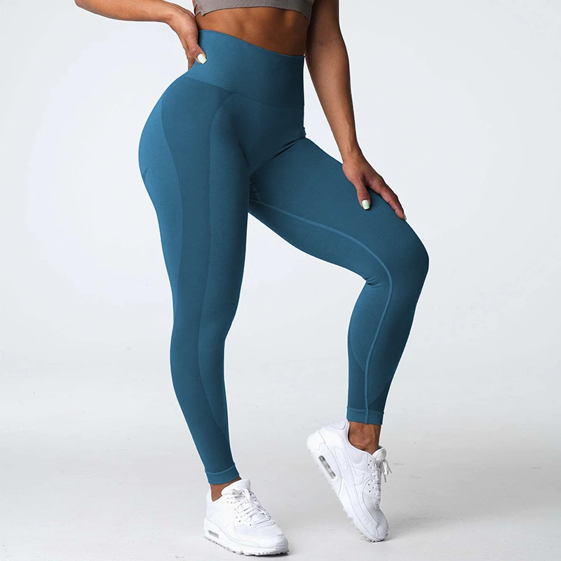 Pchee Bum Contour Seamless Leggings Women Scrunch Bum Booty Lift Stretch Soft Yoga Pants Workout Sports Gym Wear Navigaton Pants