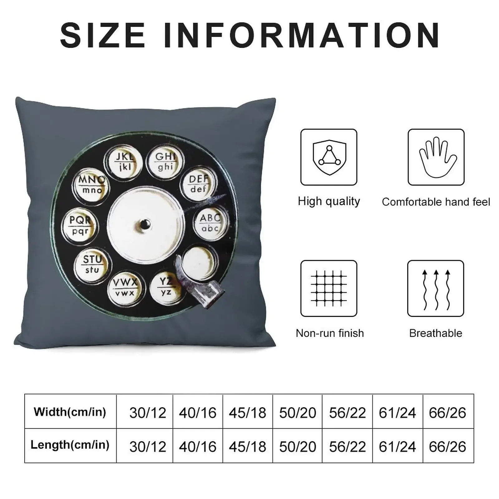 Retro Rotary Dial Phone, Vintage Phone Throw Pillow ornamental pillows Cushions anime girl pillow