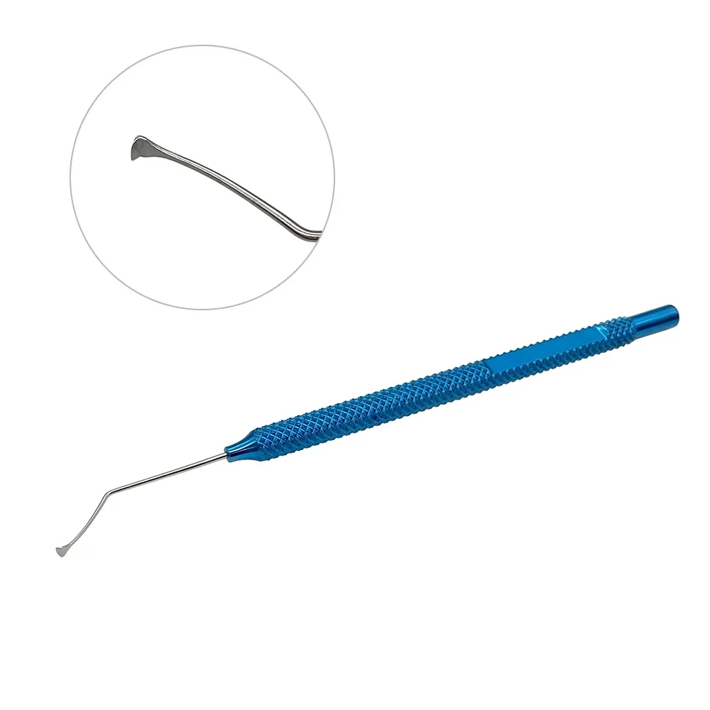 

Epithelial Microhoe Hook For LASEK Procedure Pull hook 10 mm angle to tip Ophthalmic Surgical Instrument
