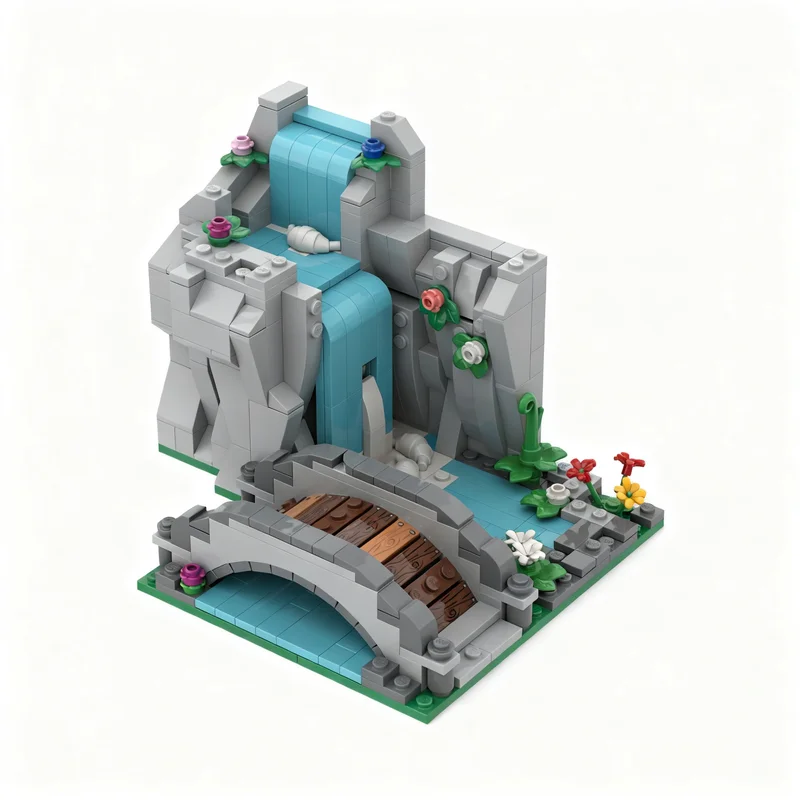 396pcs MOC Castle Fantasy Era Aethelwood Spring Model Toy Building Blocks Construction Christmas Gift Brick DIY Art Creative