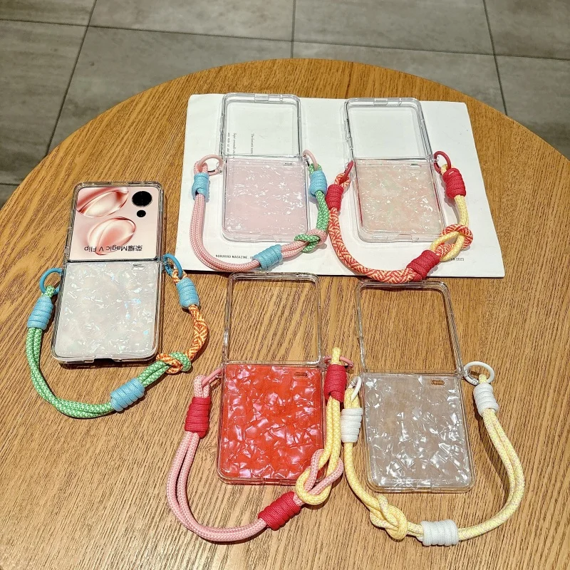 

Phone for HONOR V FLIP Shell Pattern Phone Case for HONOR V FLIP Fashion Bracelet Phone Case