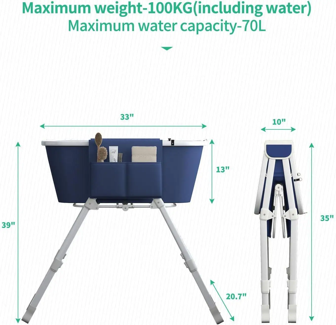 New Arrival Foldable Elevated Dog Bath Tub + Pet Grooming Stand + Easy Storage + Home or Mobile Use view 3