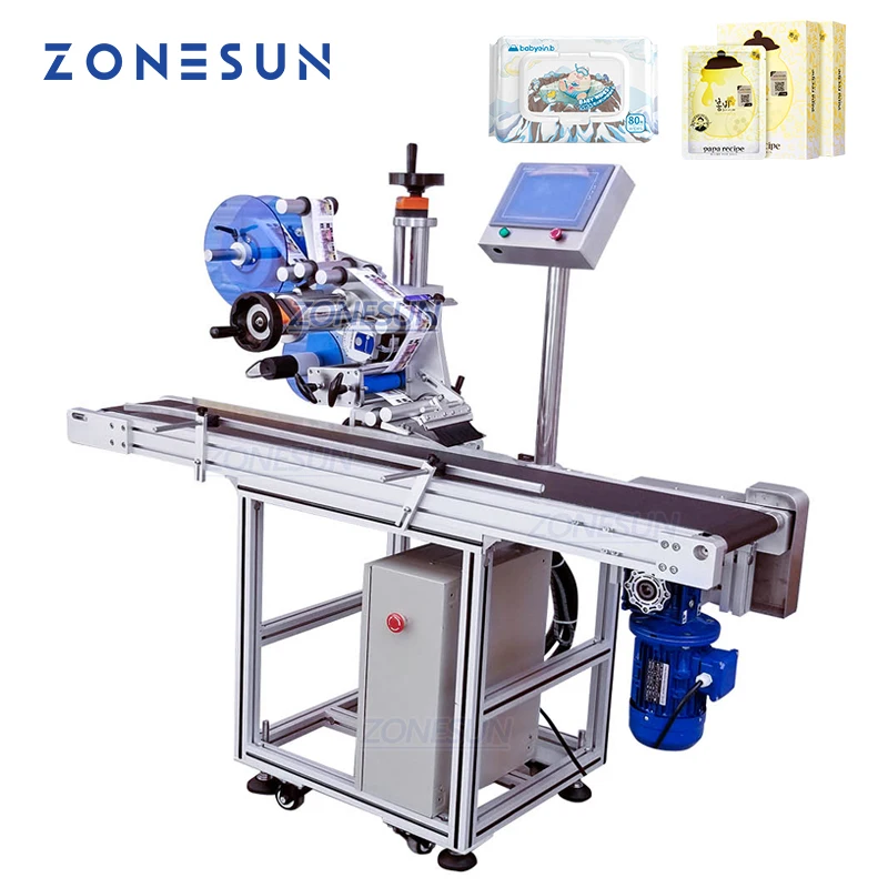 ZONESUN XL-T831 Automatic Flat Surface Labeling Machine Label Applicator Square Bottle Sticker Labeler
