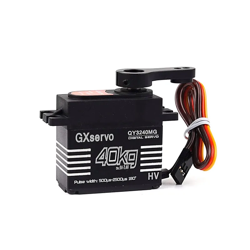 Image of 40KG Digital Servo 5,0-7,4V YP3240MG Hochdrehmoment-Halbmetallmotor 180 ° Winkelgesteuertes IP67 für 1:8 1:10 TRX6 Scx10 RC Crawler