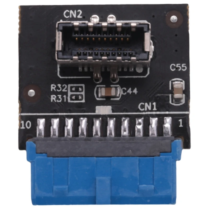 Computer Motherboard USB 3.0 Front 19-Pin auf 3.1 Typ-C Front Panel Header Typ E Adapter 20 bis 19-Pin Erweiterungskarte