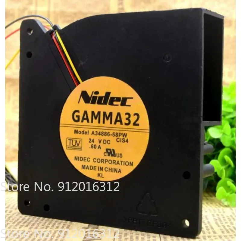 New Cooler Fan for Nidec GAMMA32 12032 A34886-58PW DC 24V 0.60A Blower Cooling Fan 120 * 120 * 32MM