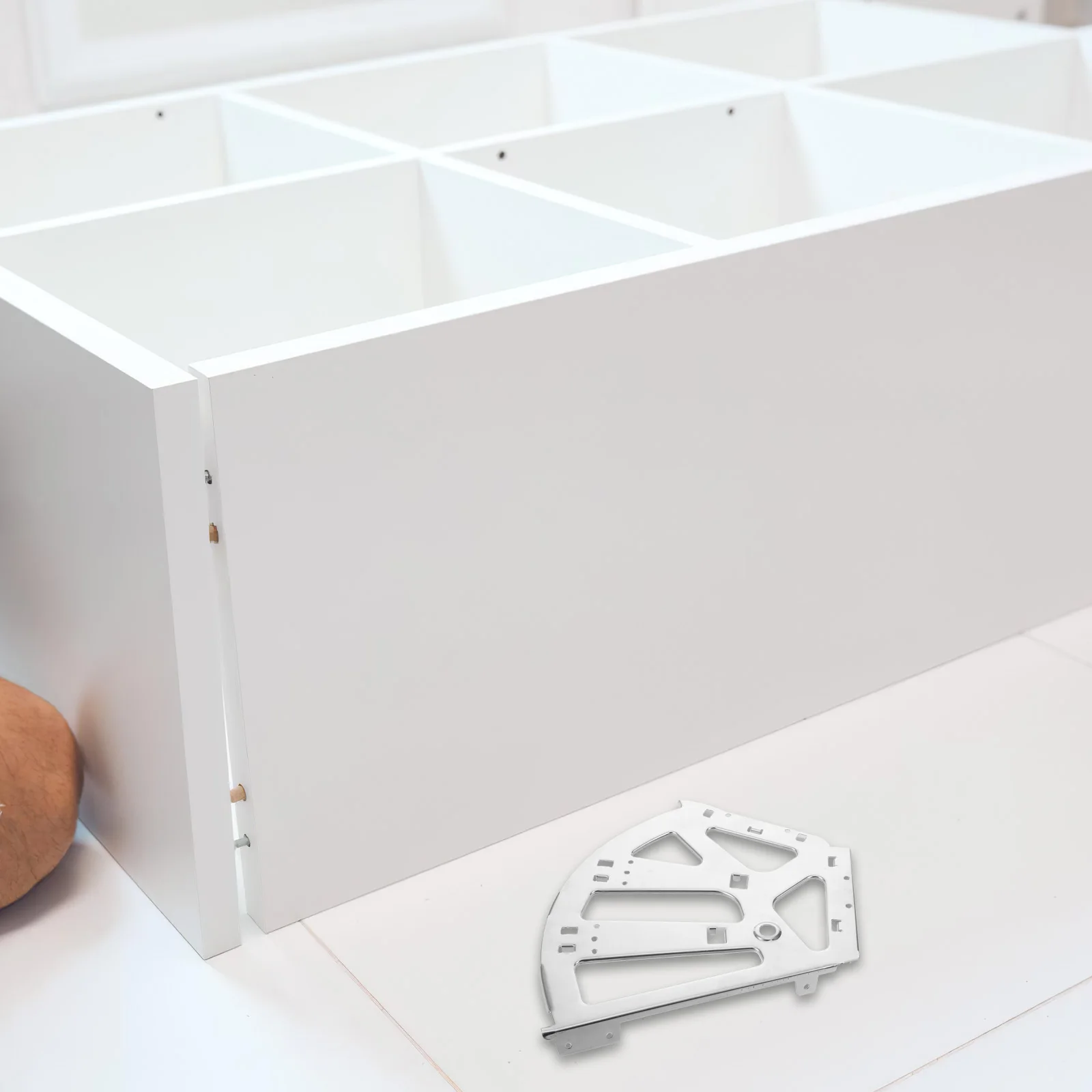 

1Set Premium Stainless Steel Shoe Cabinet Flip Mechanism - Heavy Duty Rack Hinges for Entryway Storage - Replacement Cabinet