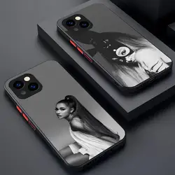 Singer Ariana Grande Phone Case Matte Transparent For 16 15 IPhone 12 11 13 Pro Max X XR XS 8 SE Mini Plus Back Cover