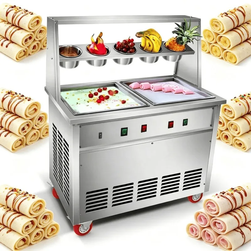 Professional Commercial Fried Roll Ice Cream