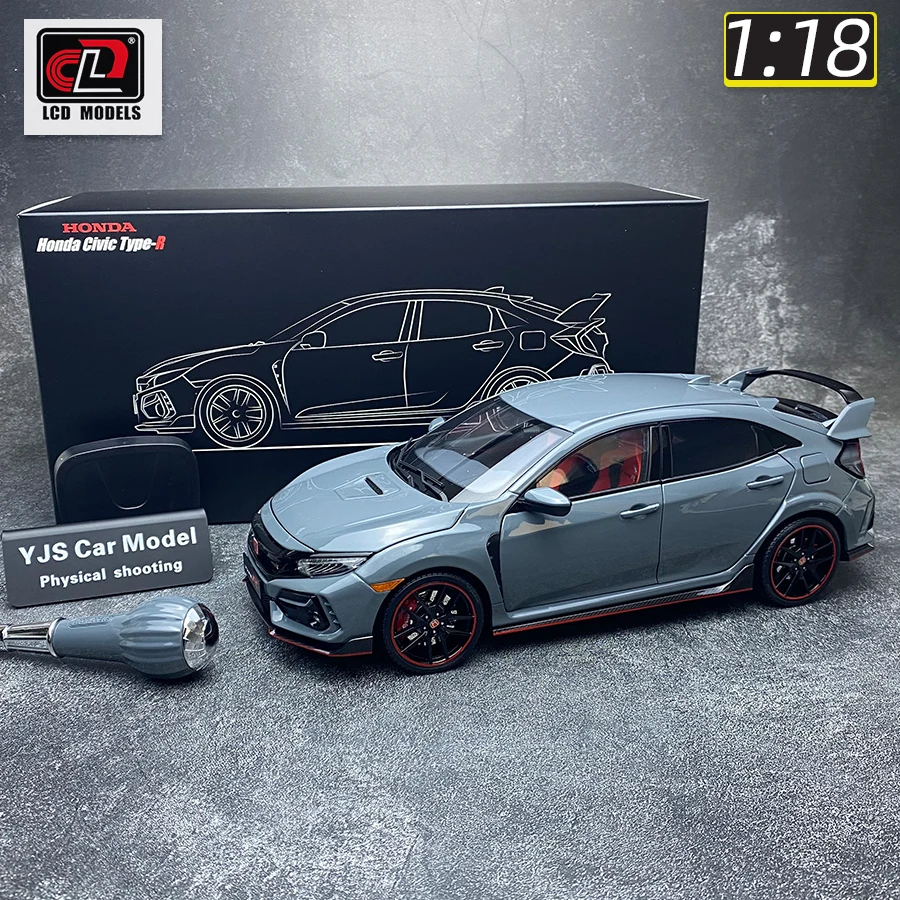 LCD 1/18 Honda Civic TYPE-R FK8 alloy full open car model static display holiday gift collection