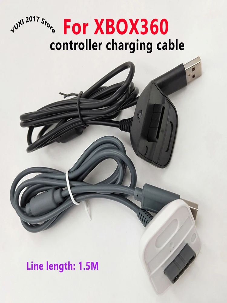 1-2 pièces contrôleur de Console de jeu câble de chargement USB 1.5m pour Xbox 360 câble de connexion de contrôleur sans fil câble de chargement