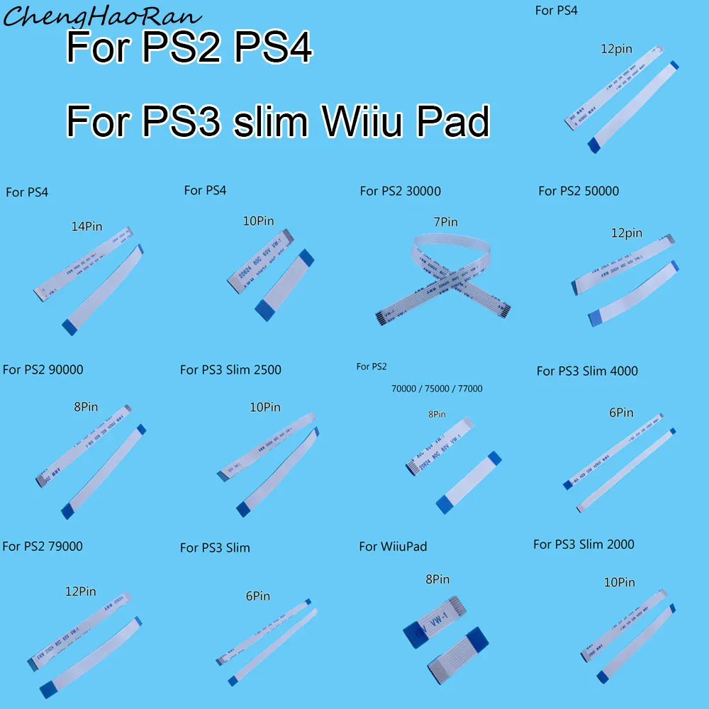 5 Stück 6-Pin 8-Pin 10-Pin 12-Pin 14-Pin Power-Reset-Schalter Flexkabel für PS4 PS3 Slim PS2 12P 8P 10P 14P 7-Pin 6-Pin – Detail 1
