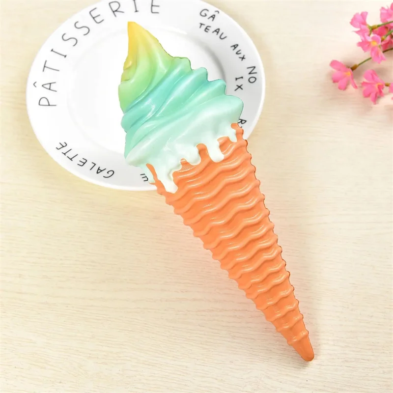 Jouet de crème glacée coloré Squishy à montée lente, doux et créatif, Simulation anti-Stress, cadeau de noël amusant pour enfants