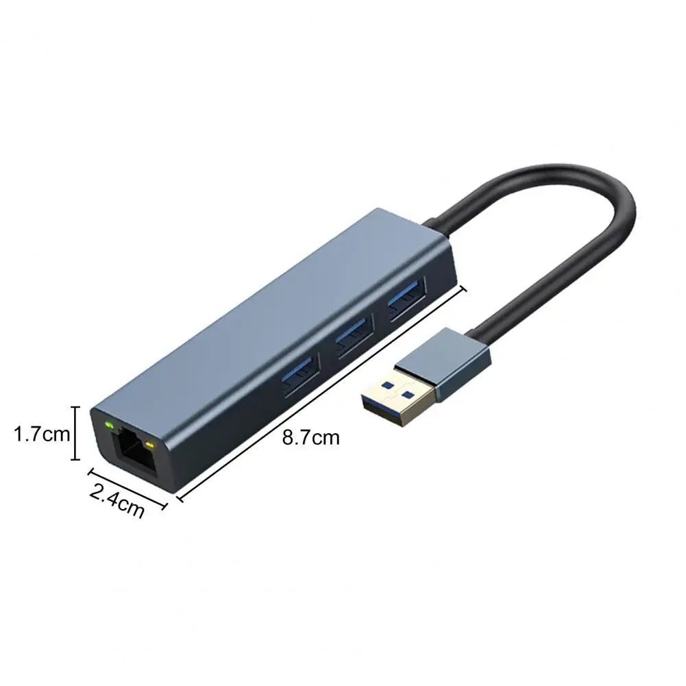 

Высокоскоростной адаптер Ethernet Usb 3,0 к Ethernet-адаптеру с гигабитной сетью 4-в-1, мультипортовый концентратор для Windows Mac Os