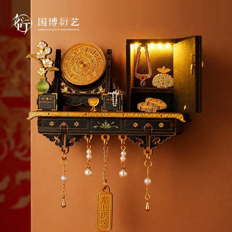 of China Li Jingxun Dressing Table Magnetic Opening Light Up Refrigerator Magnet Creative Illuminated Decoration Gift for Women