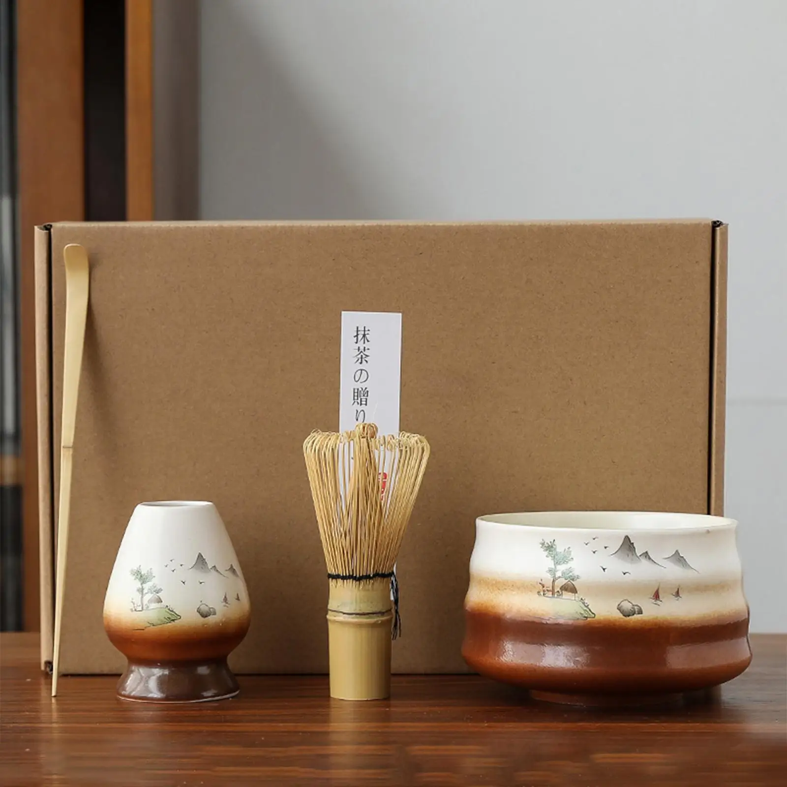 Traditional Japanese Matcha Set Handmade Novelty Gifts for Tea Room Japanese Tea Utensils