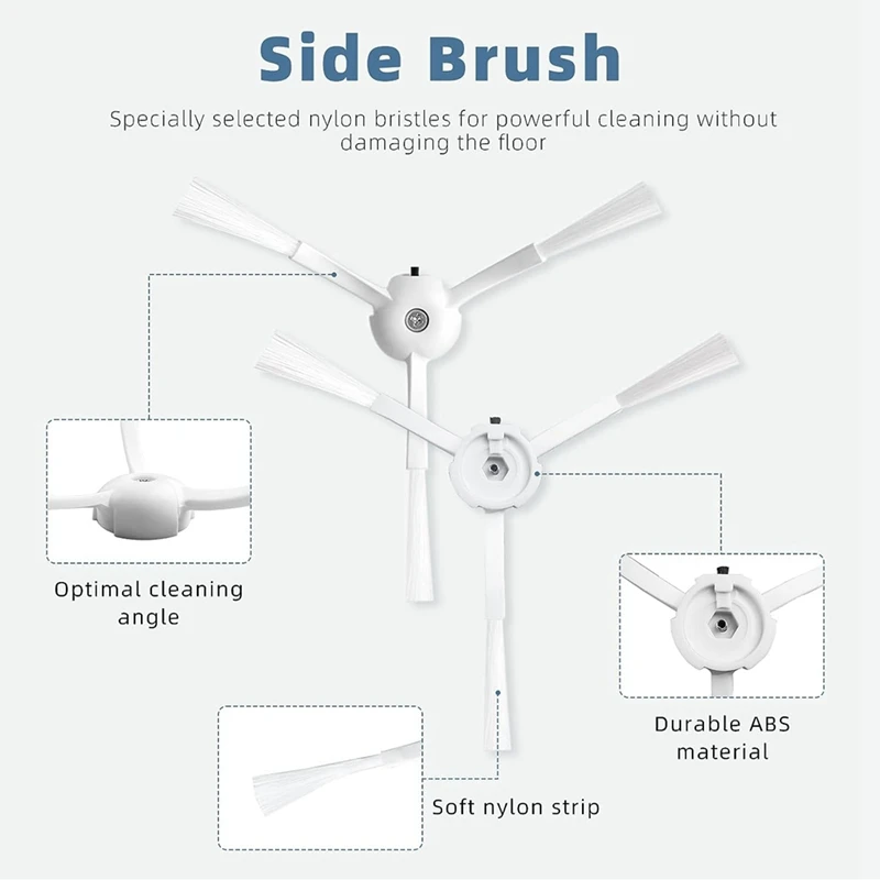 Cepillo lateral Compatible con Roborock Q Revo, accesorios para Robot aspirador, Compatible con Roborock P10