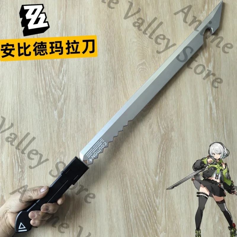 Cuchillo de Cosplay de Anime Anby Demara Zenless Zone Zero, Katana de Doble Hoja, Accesorio de Arma para Halloween