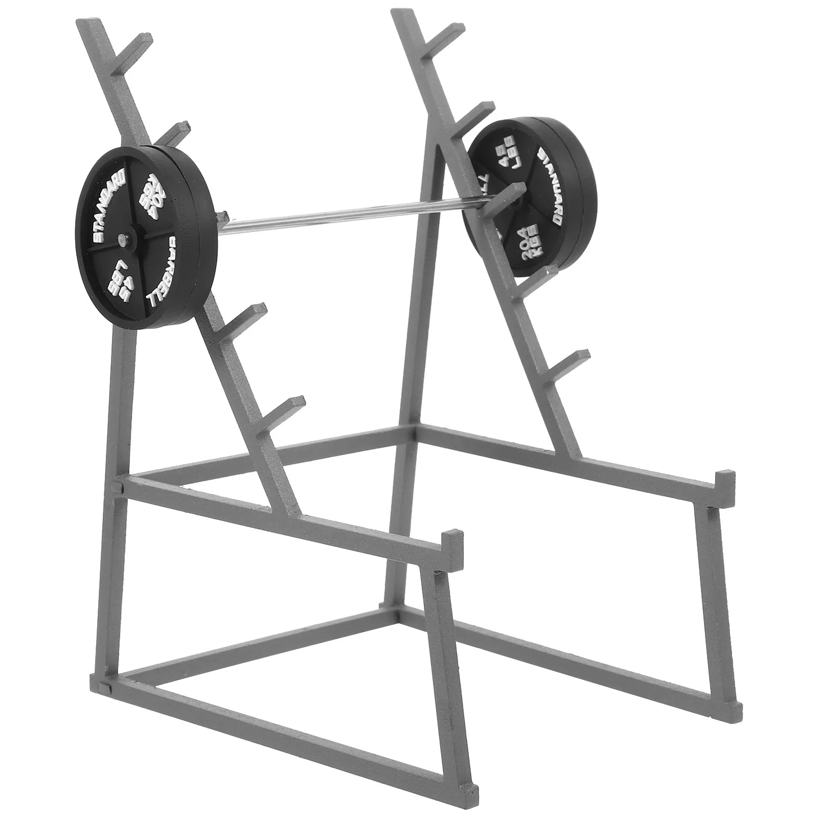 

1Set Simulation Miniature Barbell for Mini Decoration Dollhouse Miniature Ornament Decoration Realistic Compact