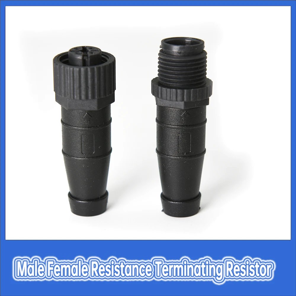 

1Pc NMEA2000 Cable System Waterproof Connector Male Female Resistance Terminating Resistor for Garmin NMEA2000
