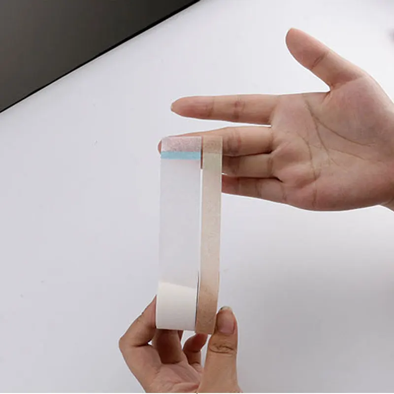 5 rollos de cinta de extensión de pestañas transpirable, sin pelusa, almohadillas debajo de los ojos, pestañas injertadas, parches adhesivos no tejidos, herramientas de maquillaje