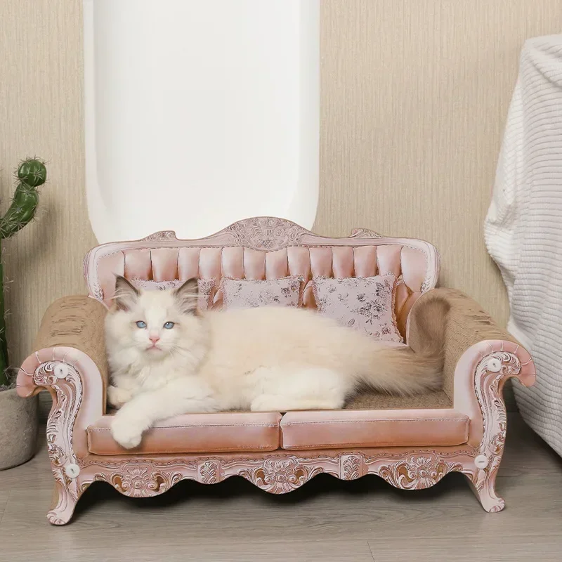 Chaise Longue Cat Scratching Board Corrugated Paper Sofa Cat Scratching Board Lounge Chair Pet Supplies Luxury Sofa