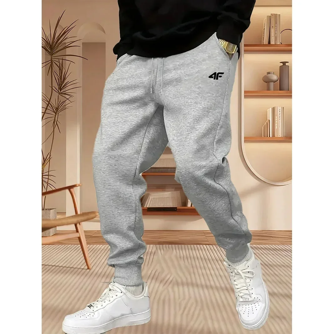 Hot Autumn/Winter New Men's Sportswear Pants, Outdoor Thickened Jogging Pants, Fashionable Men's and Women's Casual Pants