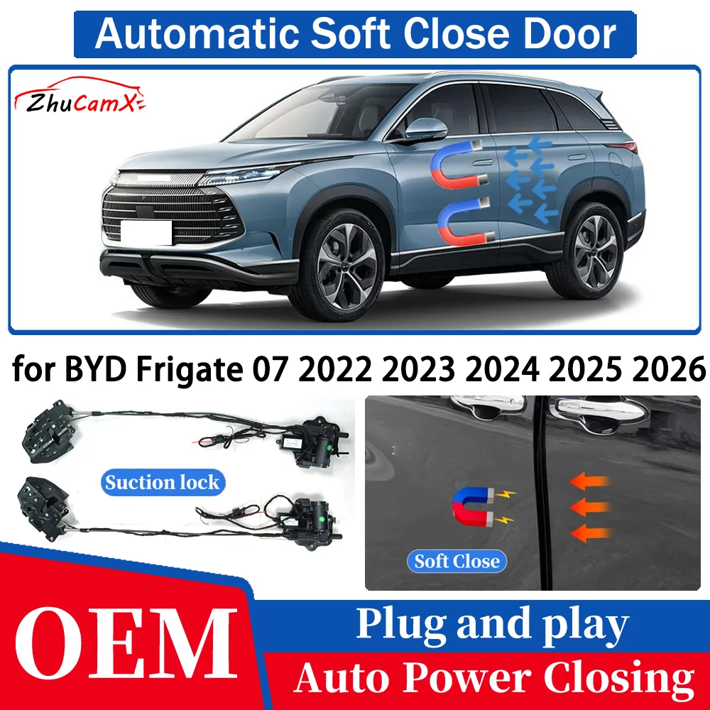 

ZJCGO for BYD Frigate 07 2022 2023 2024 2025 2026 Car Automatic Soft Close Door Electric Suction Kit Auto Power Closing System