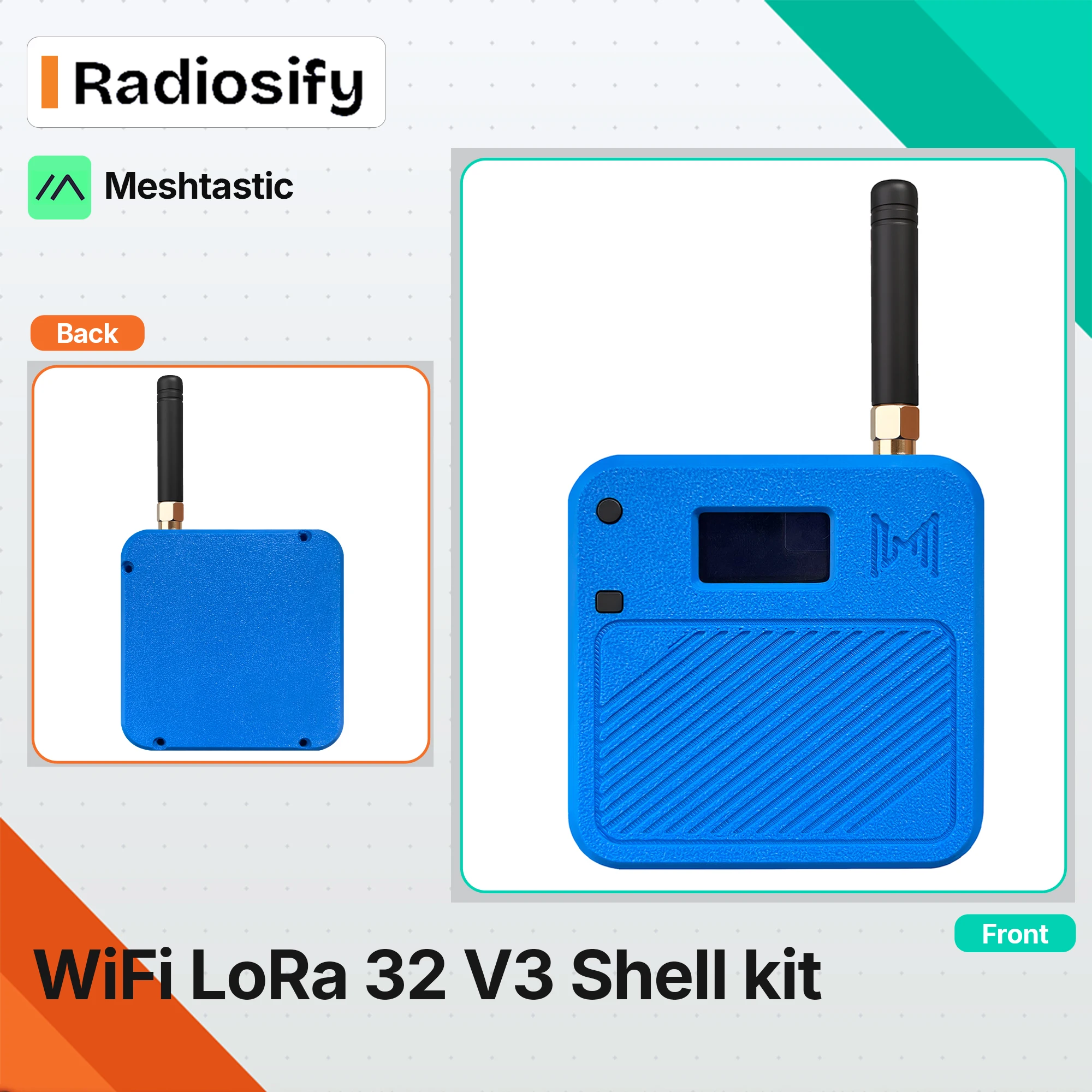 

Heltec V3 LoRa 32 with 3D Printed Case ESP32-S3 SX1262 Meshtastic Node 868MHz 915MHz OLED Display IoT Starter Kit