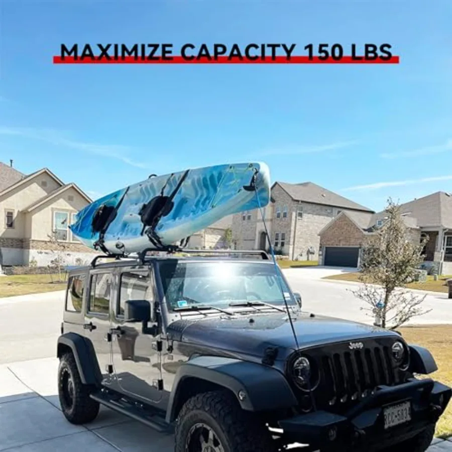 حامل سقفي قضبان متقاطعة مناسبة لسيارة جيب رانجلر JK JL Gladiator JT 4 أبواب رف سقف جيب من الألومنيوم لسيارة كاياك