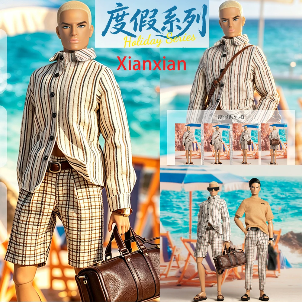 Xianxian Original Male Supermodel Doll David Vacation Series 1/6 Male Doll With Clothe Parts 12 Joint 33cm Man Model Collect Toy