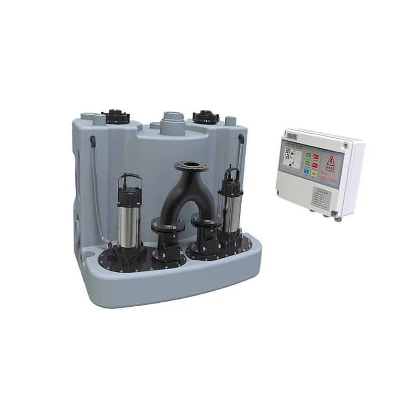 Engineering commercial basement high lift large capacity PE intelligent integrated sewage lifting equipment