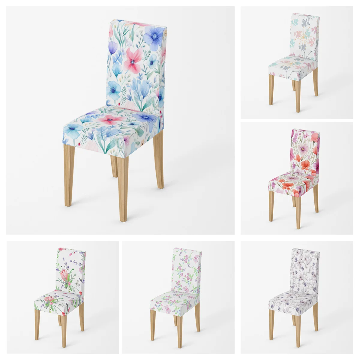 

1pc Universal Chair Cover Christmas Hotel Household Anti-fouling Chair Cover Piece Elastic Office Computer Seat Cover