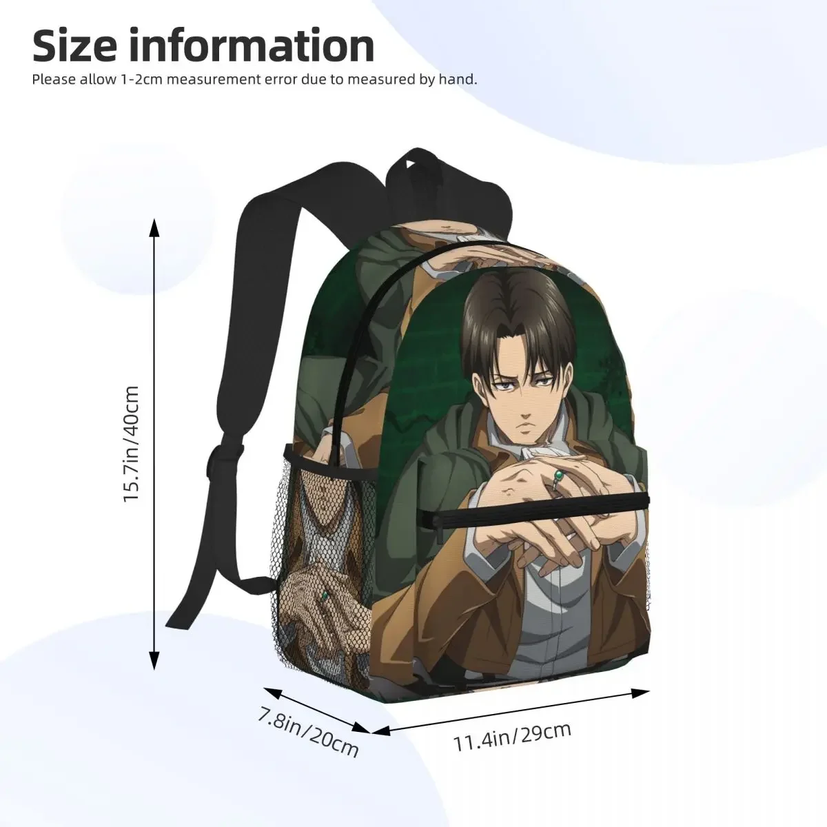 Attack On Titan Zeke Yeager Student Backpack School Bag Hiking Travel Daypack for Boys Girls Fashion Bookbag Shoulder Bags