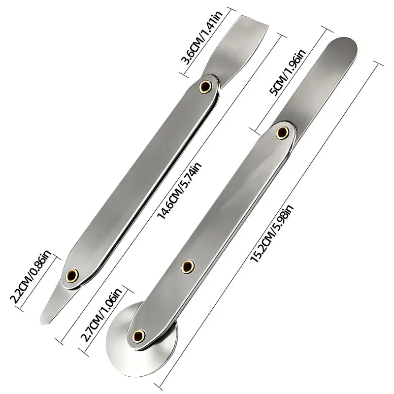Kit de 15 piezas de herramientas de palanca de metal ultra delgadas para reparación de laptops y teléfonos móviles de alta calidad 5