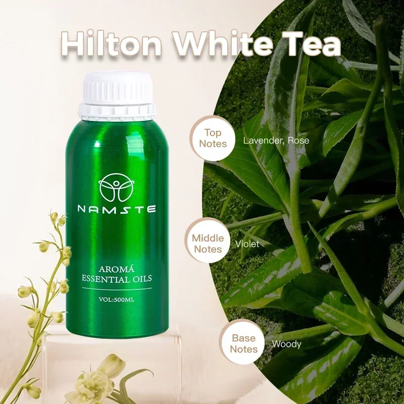 NAMASTE 500ml luxe Essentiële Oliën Puur Natuurlijk voor Diffuser luchtbevochtiger Aromatherapie Jasmijn Orchidee Aroma Olie parfum spray