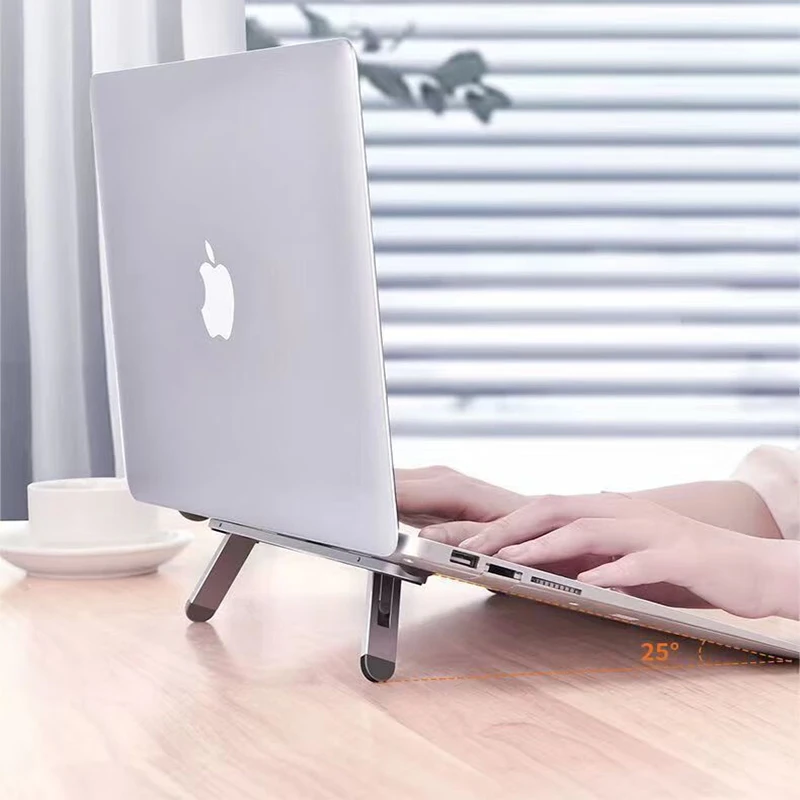 Desktop Laptop Tablet Stand Folding Invisible Plastic Convenient Heat Dissipation Two-level Adjustable Height