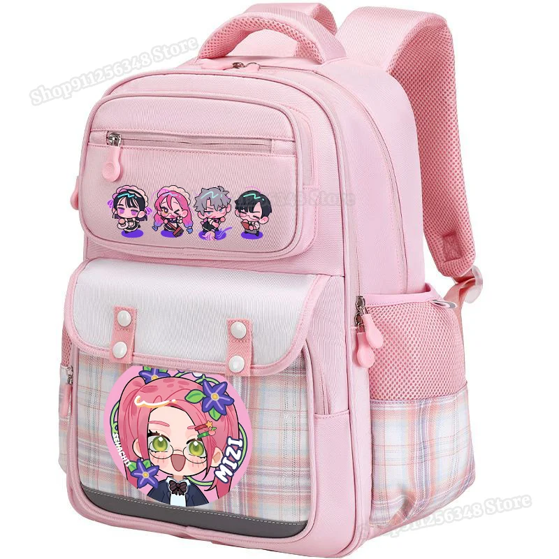 Cartoon Alien Stage Print Backpack for Children Schoolbag Large Capacity Bookbag Anime Figure Aesthetic Mochila School Supplies view 3