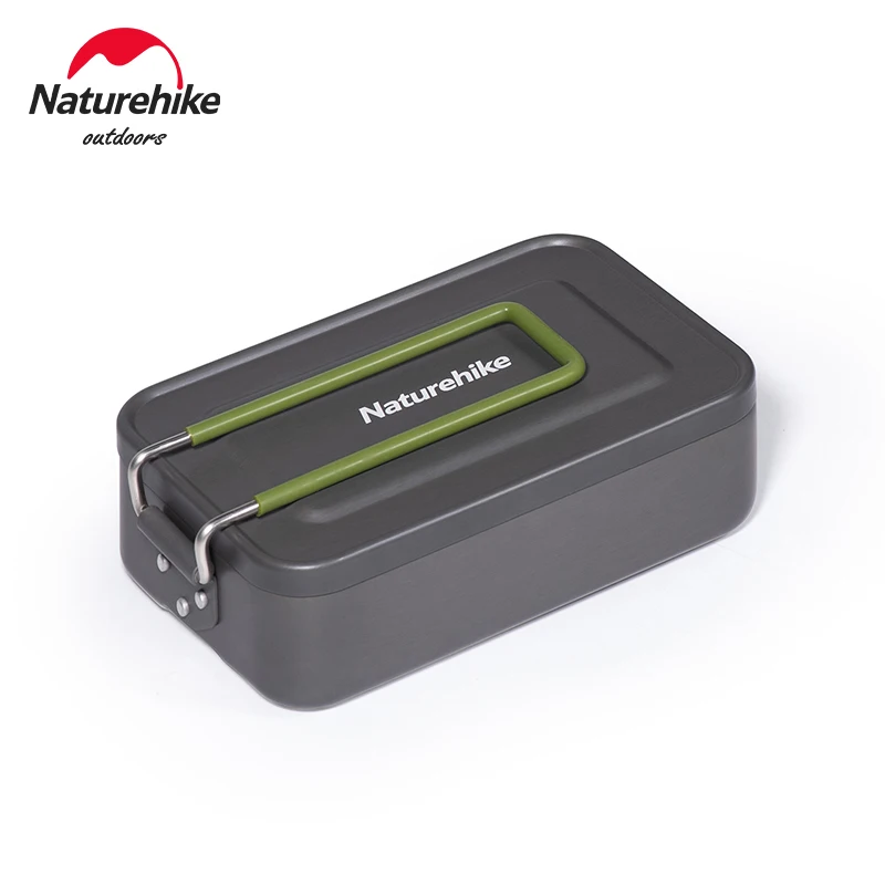 Naturehike Bento Box Aluminum Lunch Box Outdoor Camping Cookware Tableware Dinner Box Travel Picnic Bento Box Camping Hiking