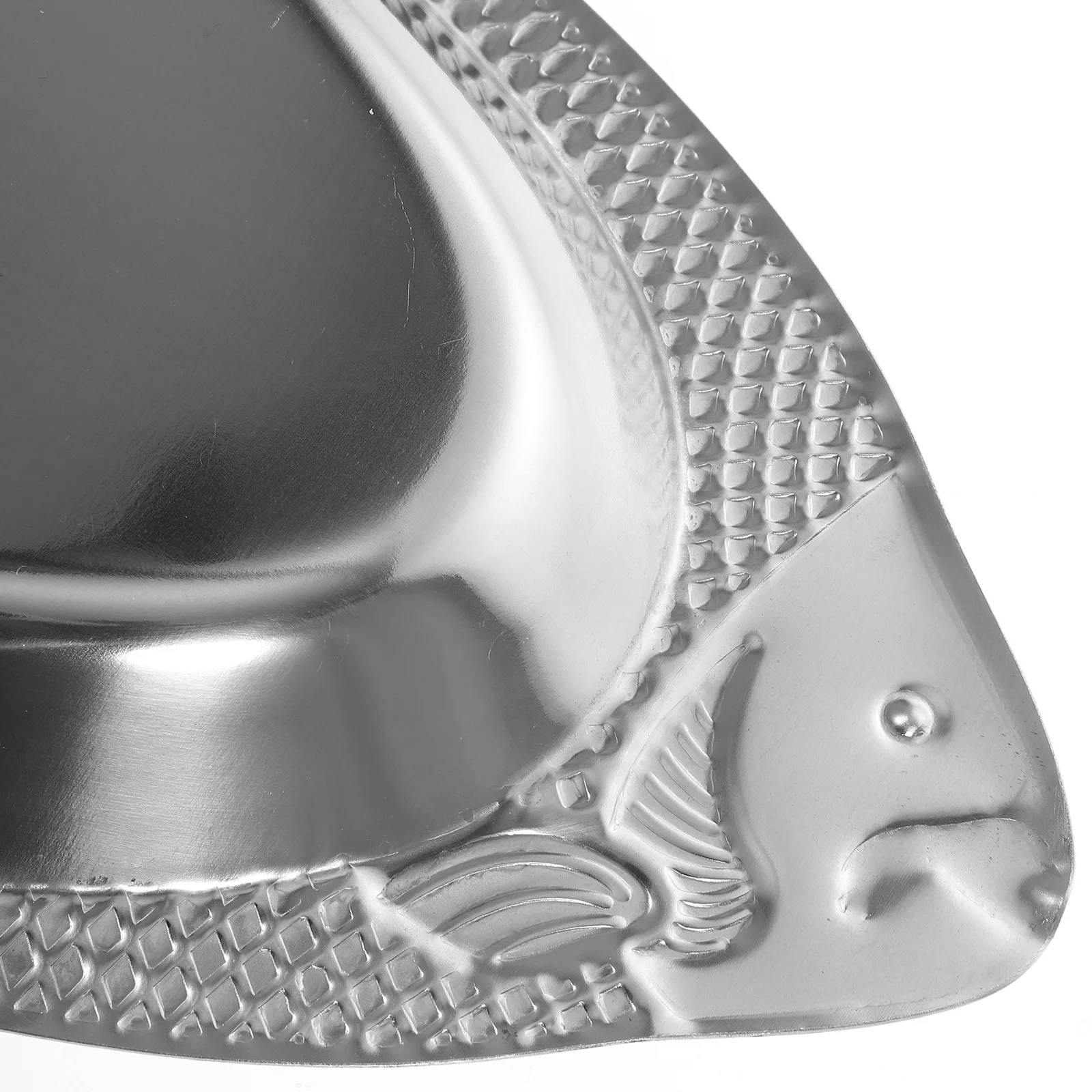 

1pc Stainless Steel Fish Plate Creative Fish-Shaped Serving Plate For Kitchen Steamed Fish Tray Decorative Food Dish Party